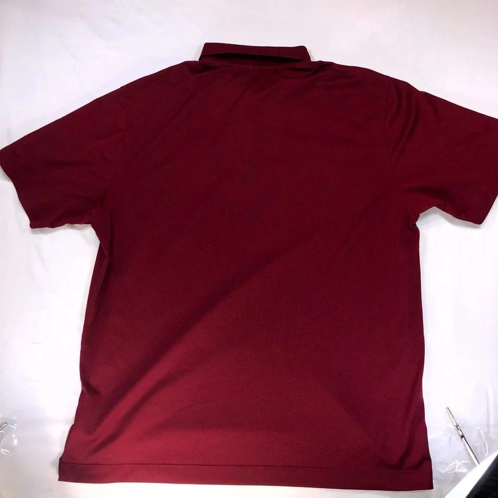 Nike Golf NCAA Florida State Seminoles Polo Shirt Mens XL Maroon Dri Fit
